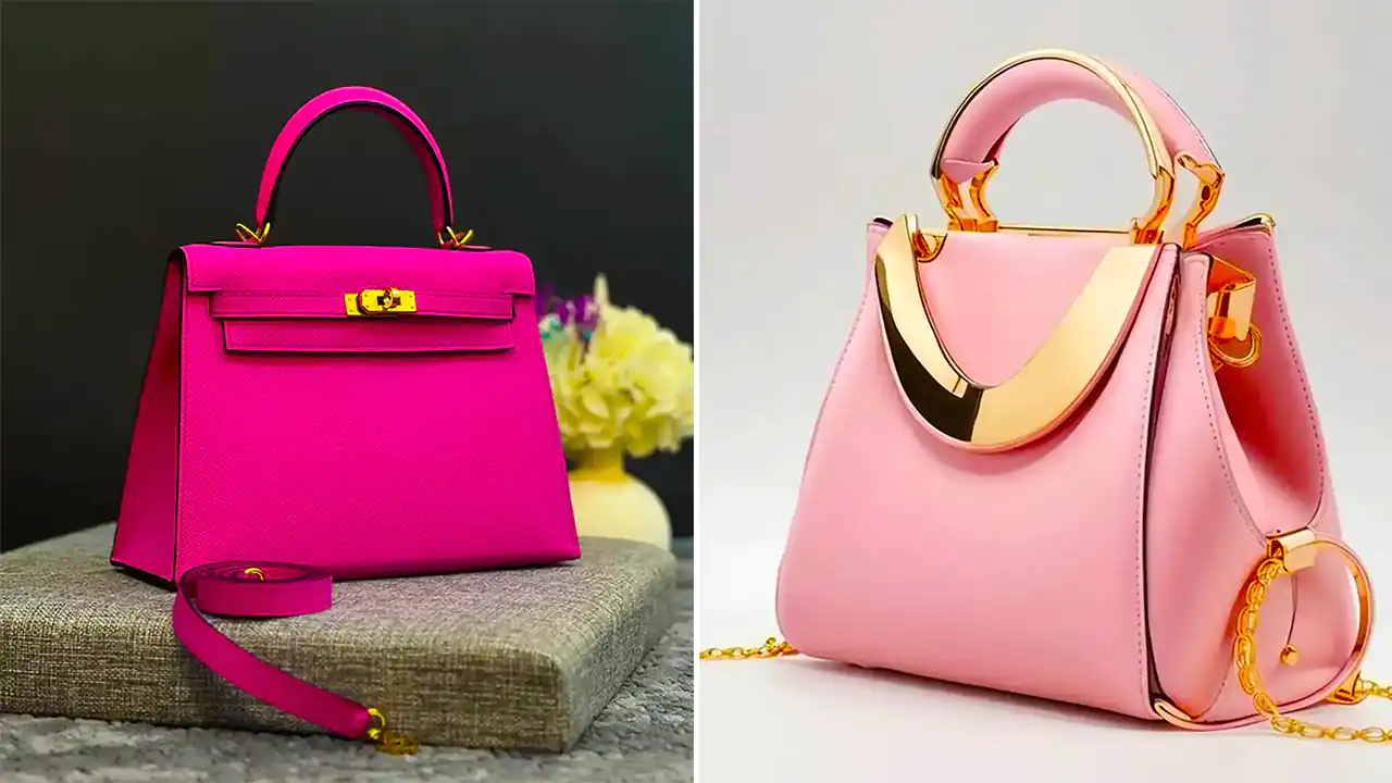 کیف دوشی صورتی