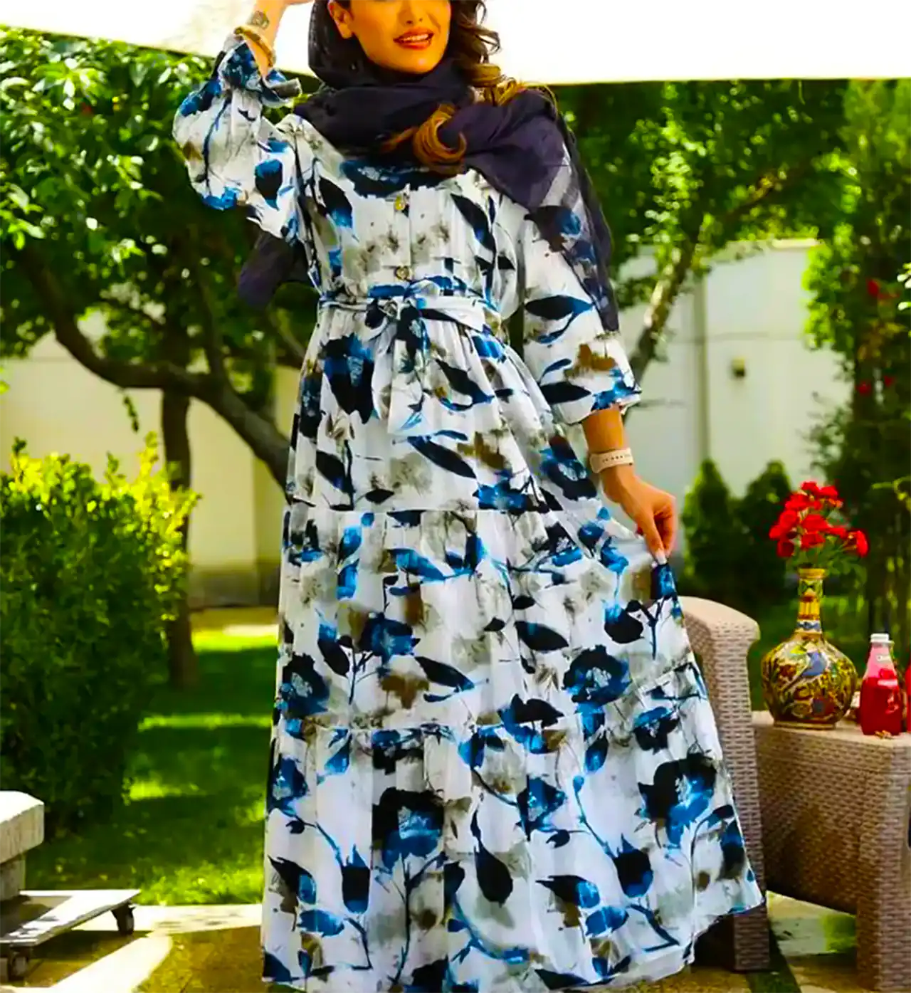 ماکسی گلدار شیک