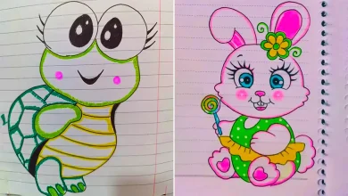 نقاشی دفتر مشق کودک