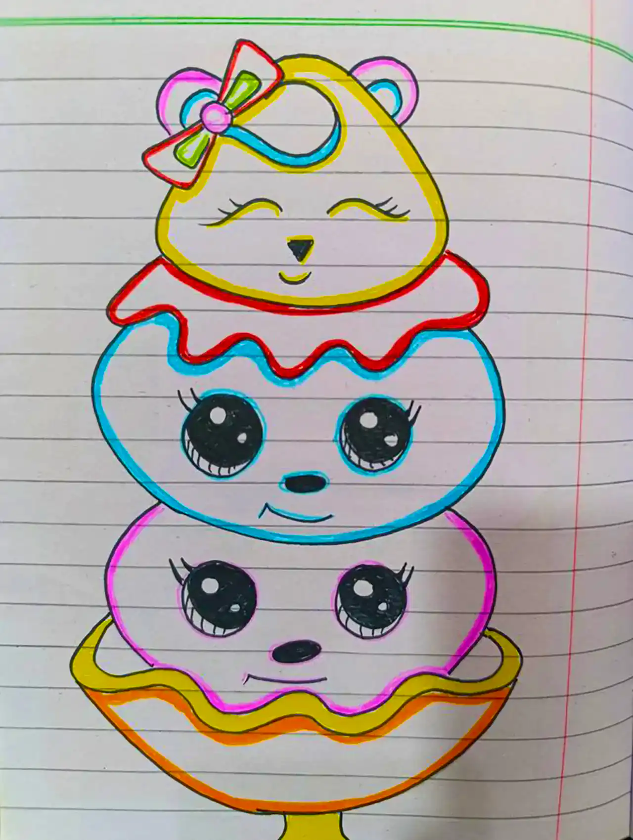 نقاشی دفتر مشق کودک