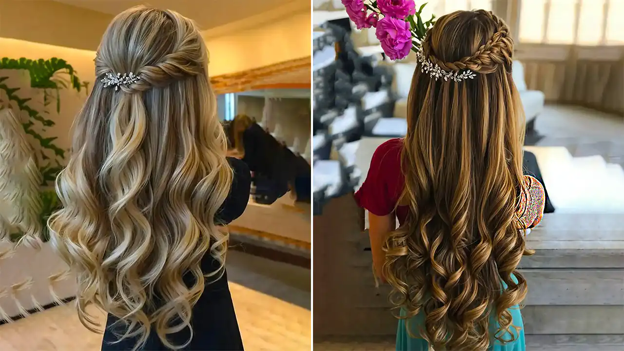 شینیون مو بلند باز