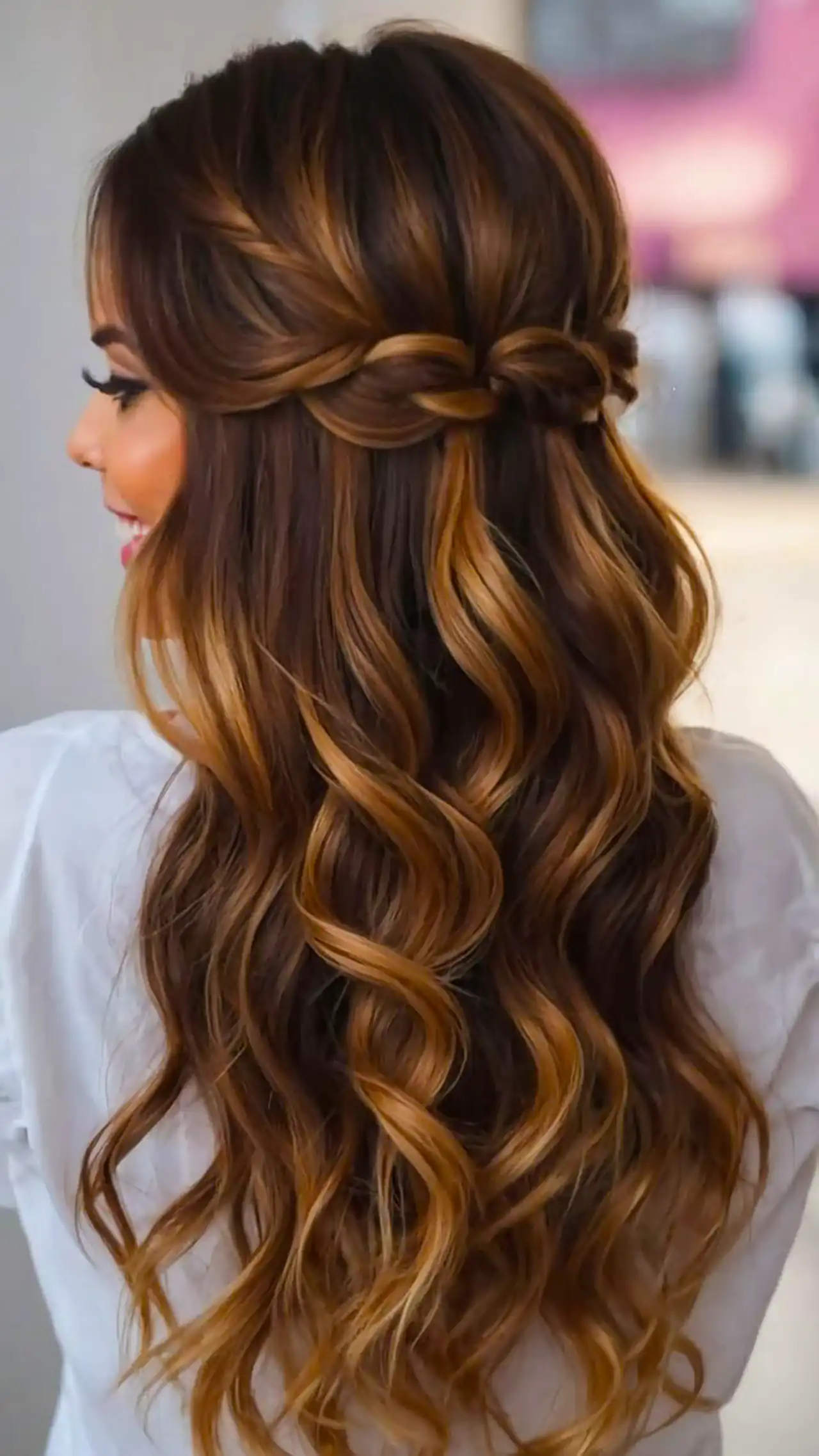 شینیون مو بلند باز