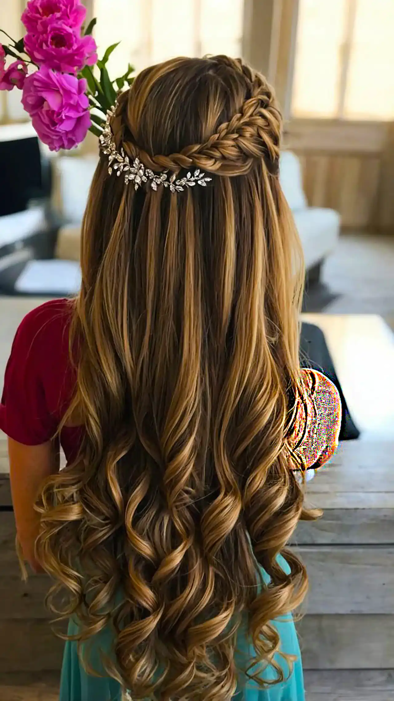 شینیون مو بلند باز