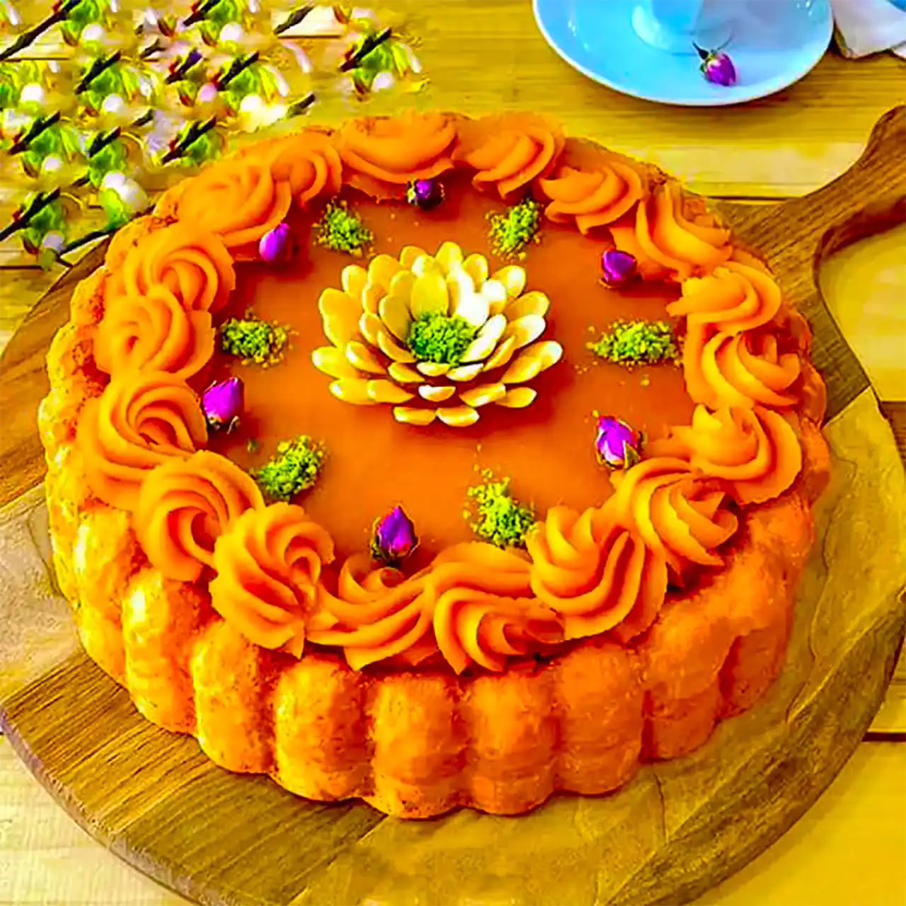 تزئین حلوا مجلسی