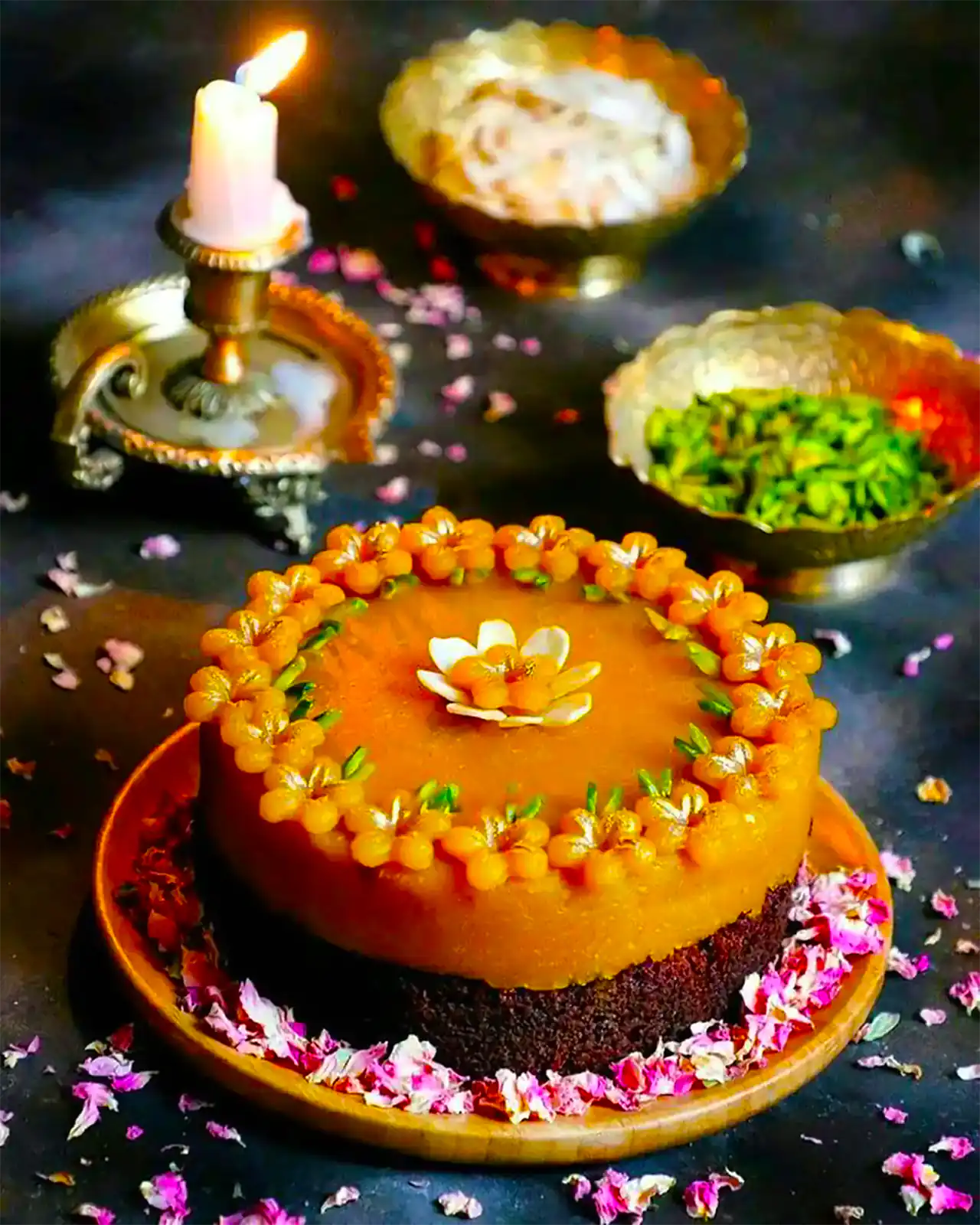 تزئین حلوا مجلسی