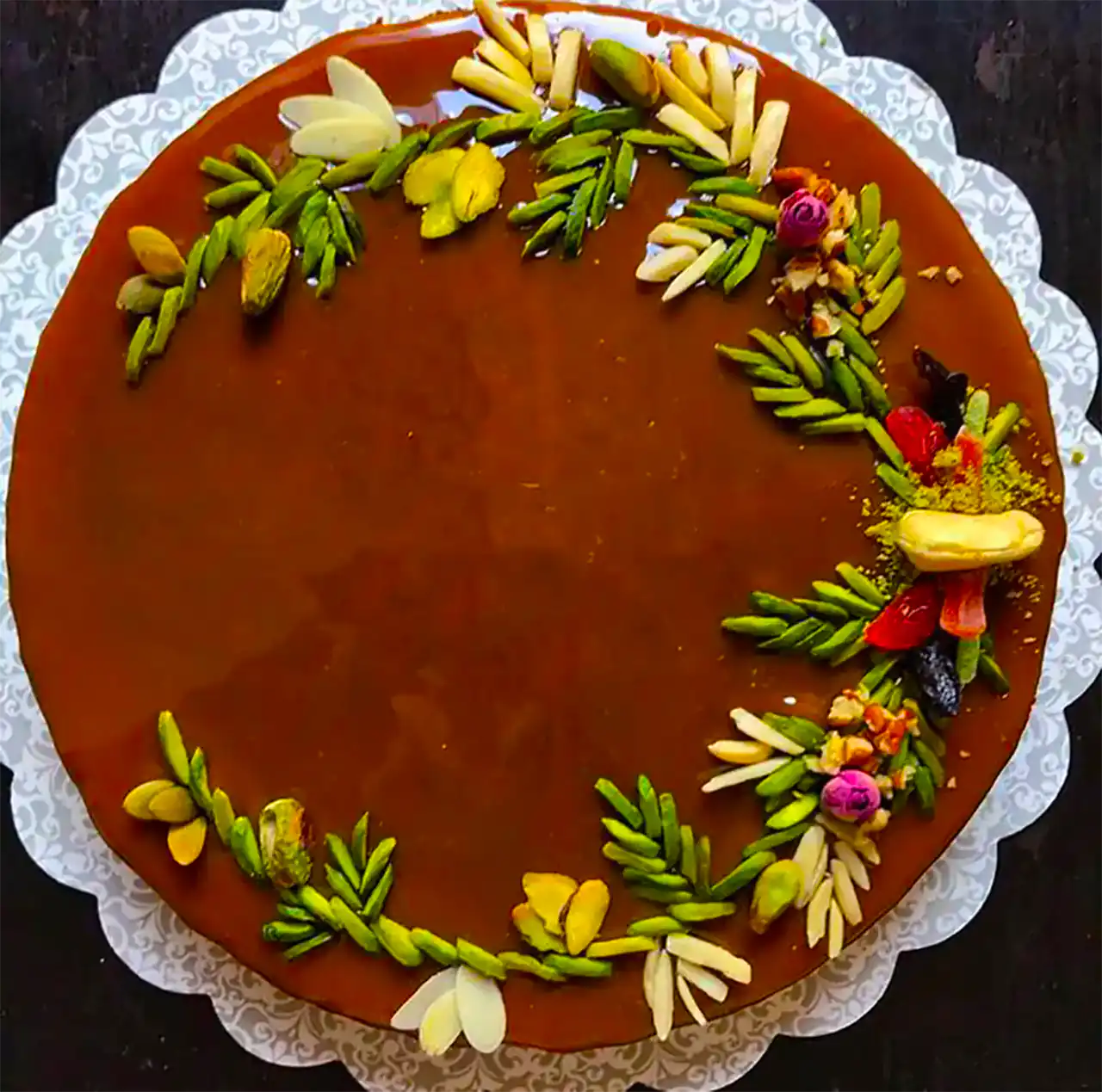 تزئین حلوا مجلسی