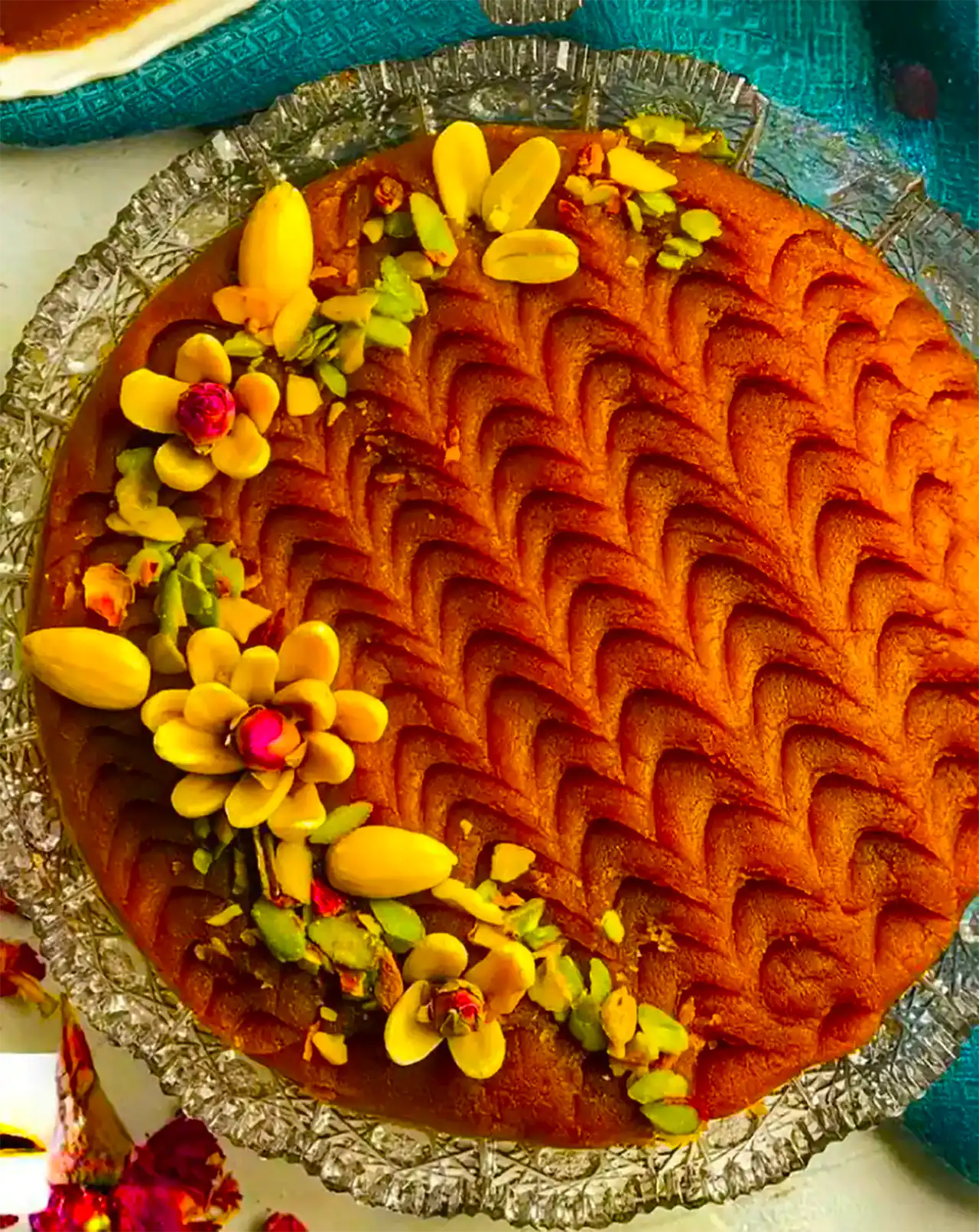 تزئین حلوا مجلسی