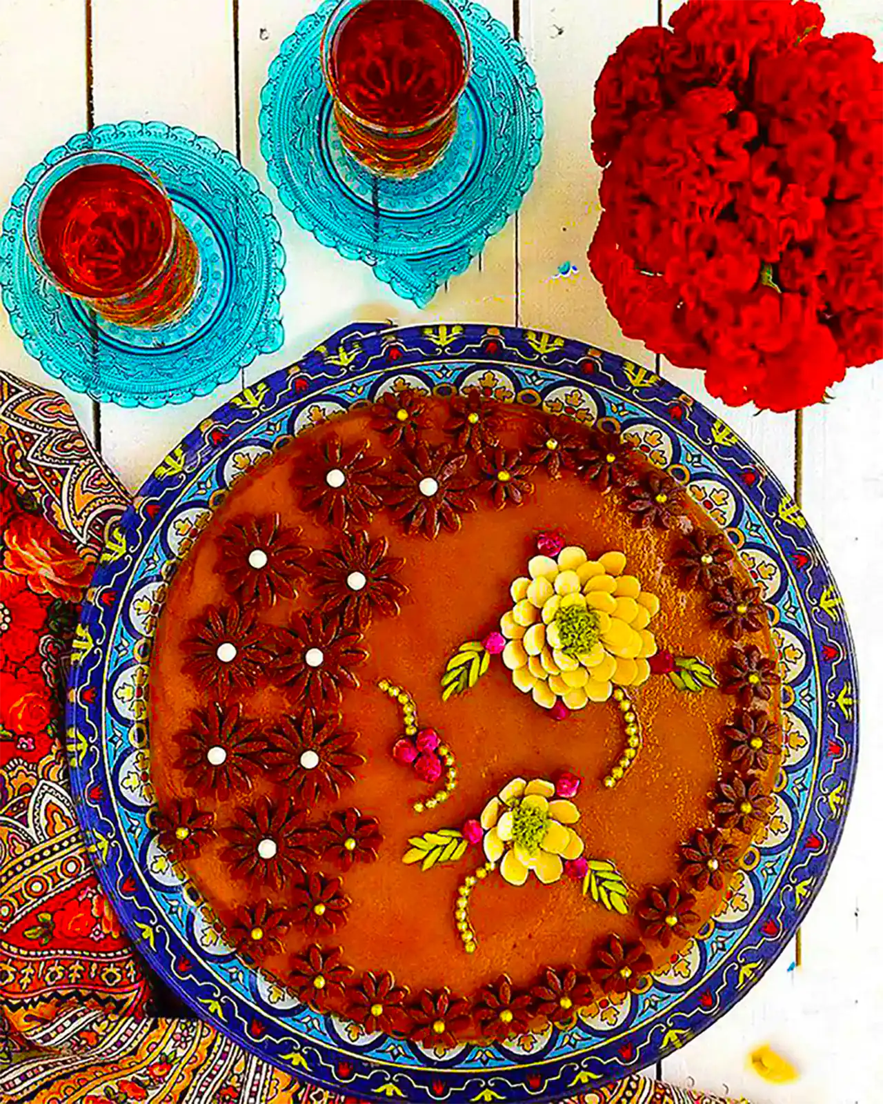 تزئین حلوا مجلسی