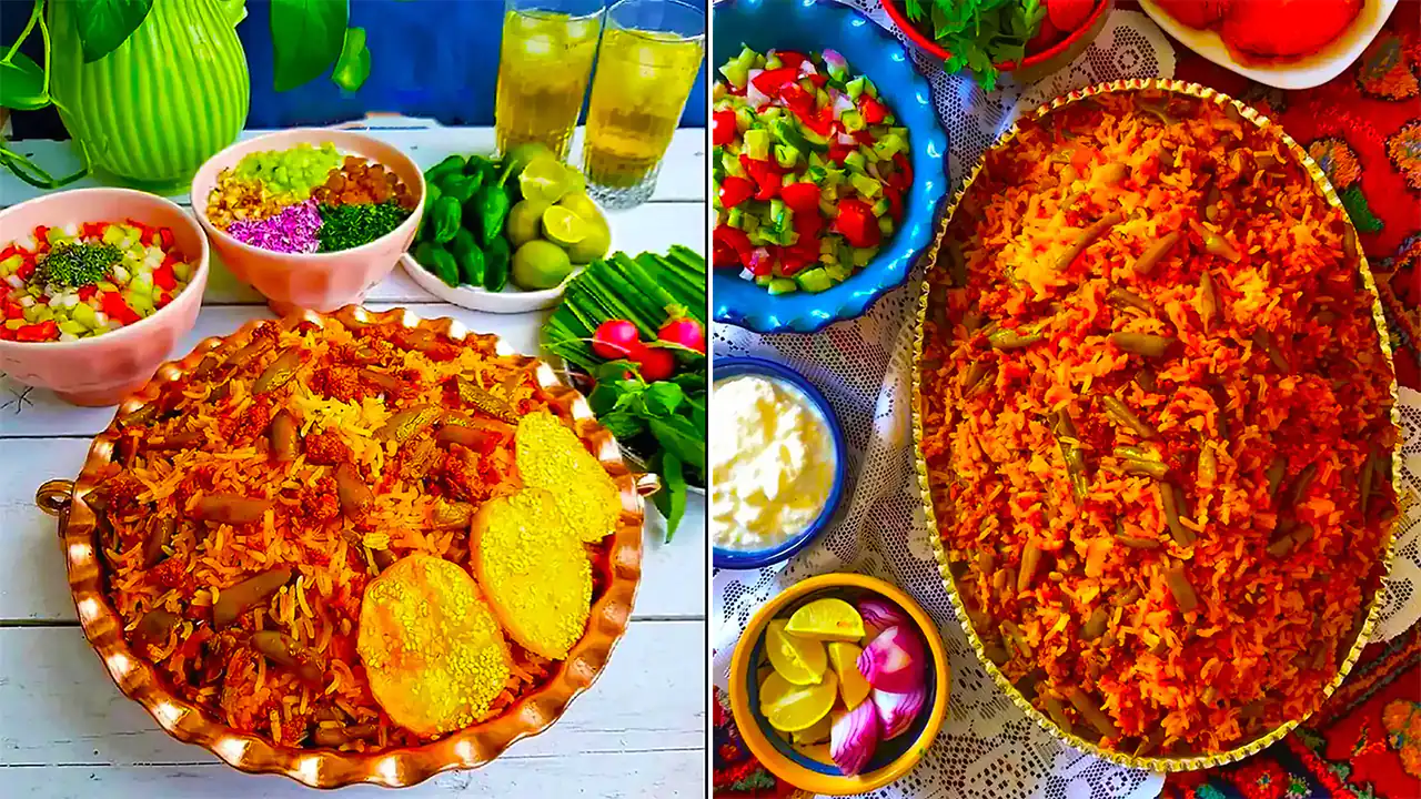 تزیین لوبیاپلو مجلسی