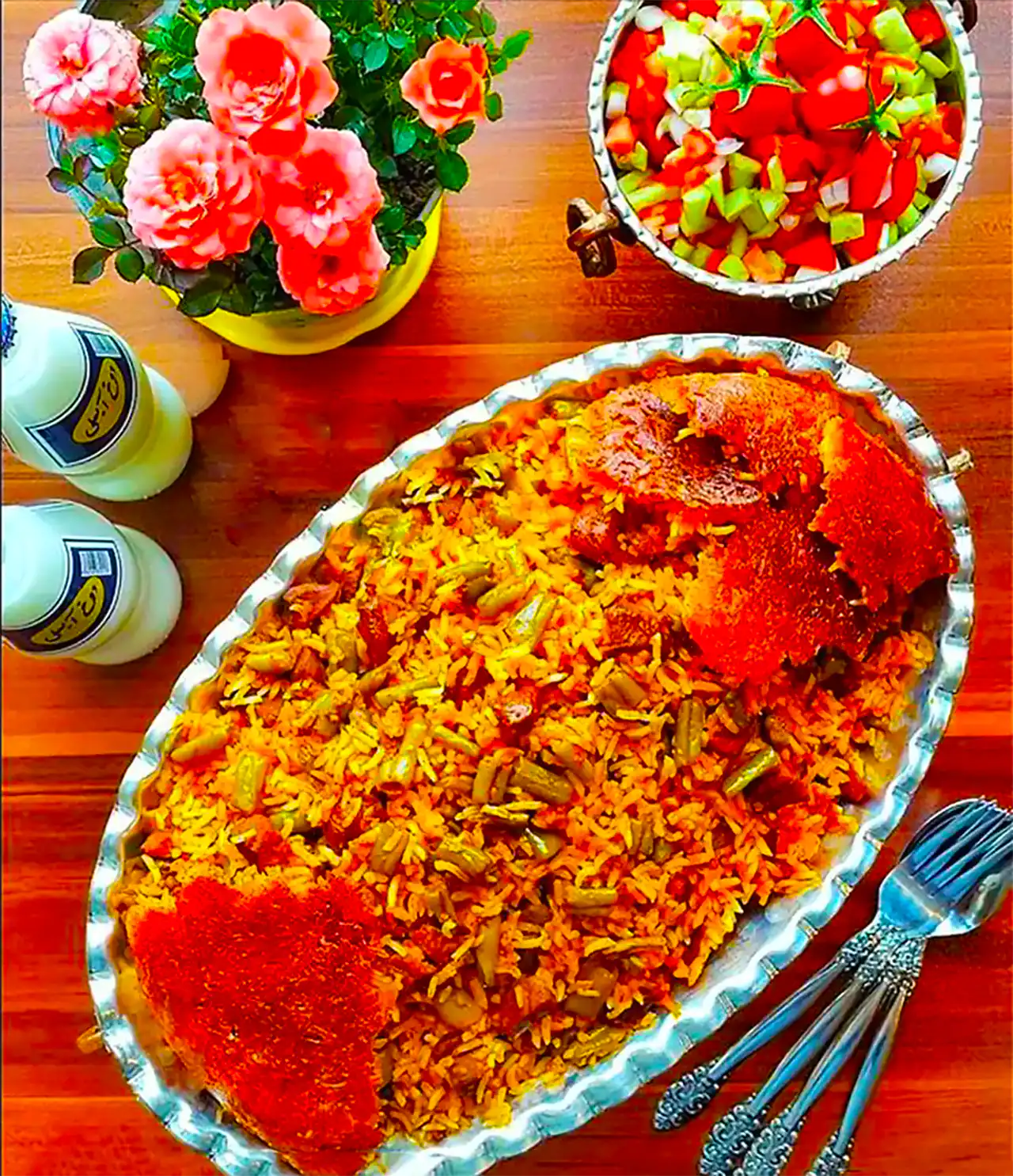 تزیین لوبیاپلو مجلسی