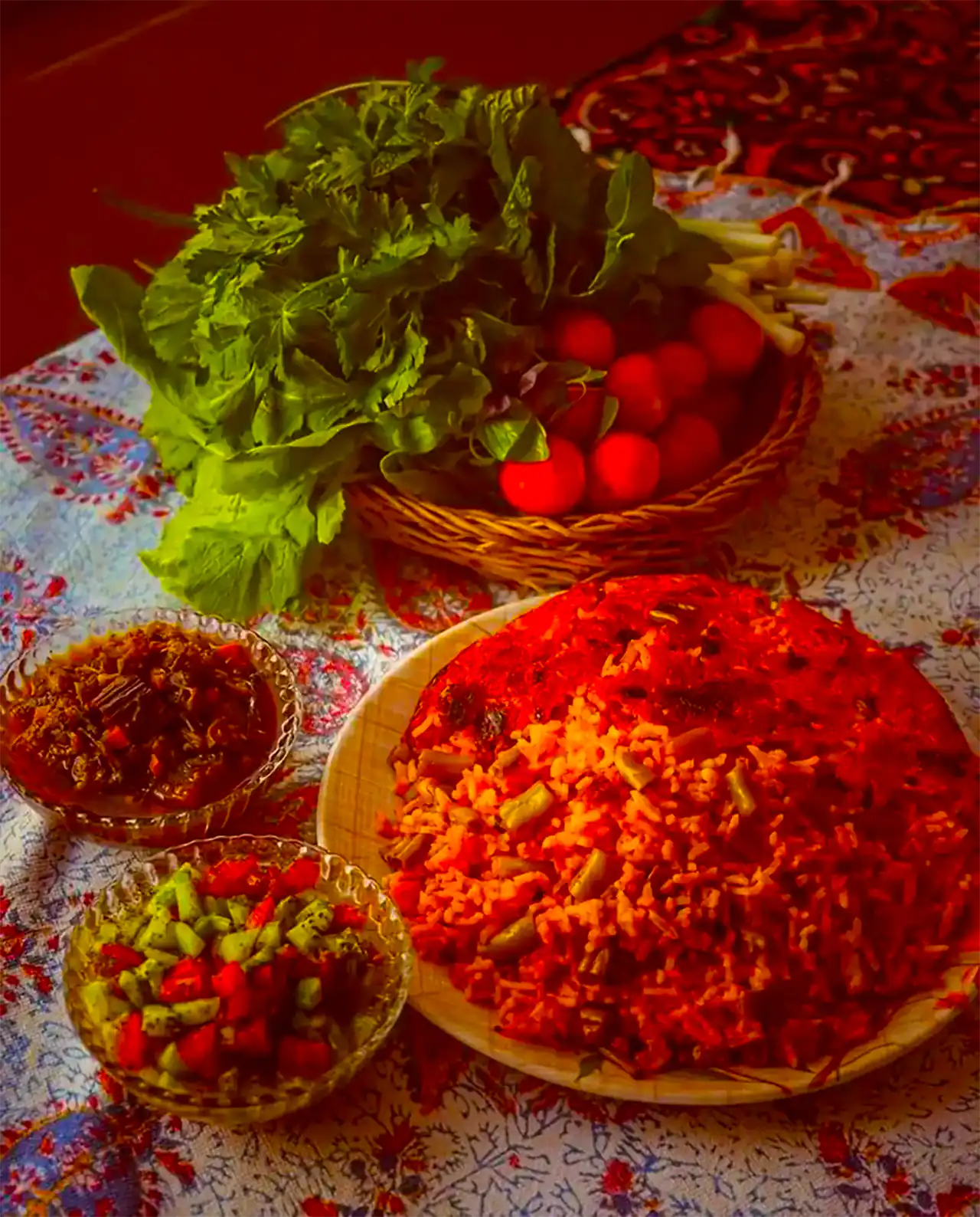 تزیین لوبیاپلو مجلسی