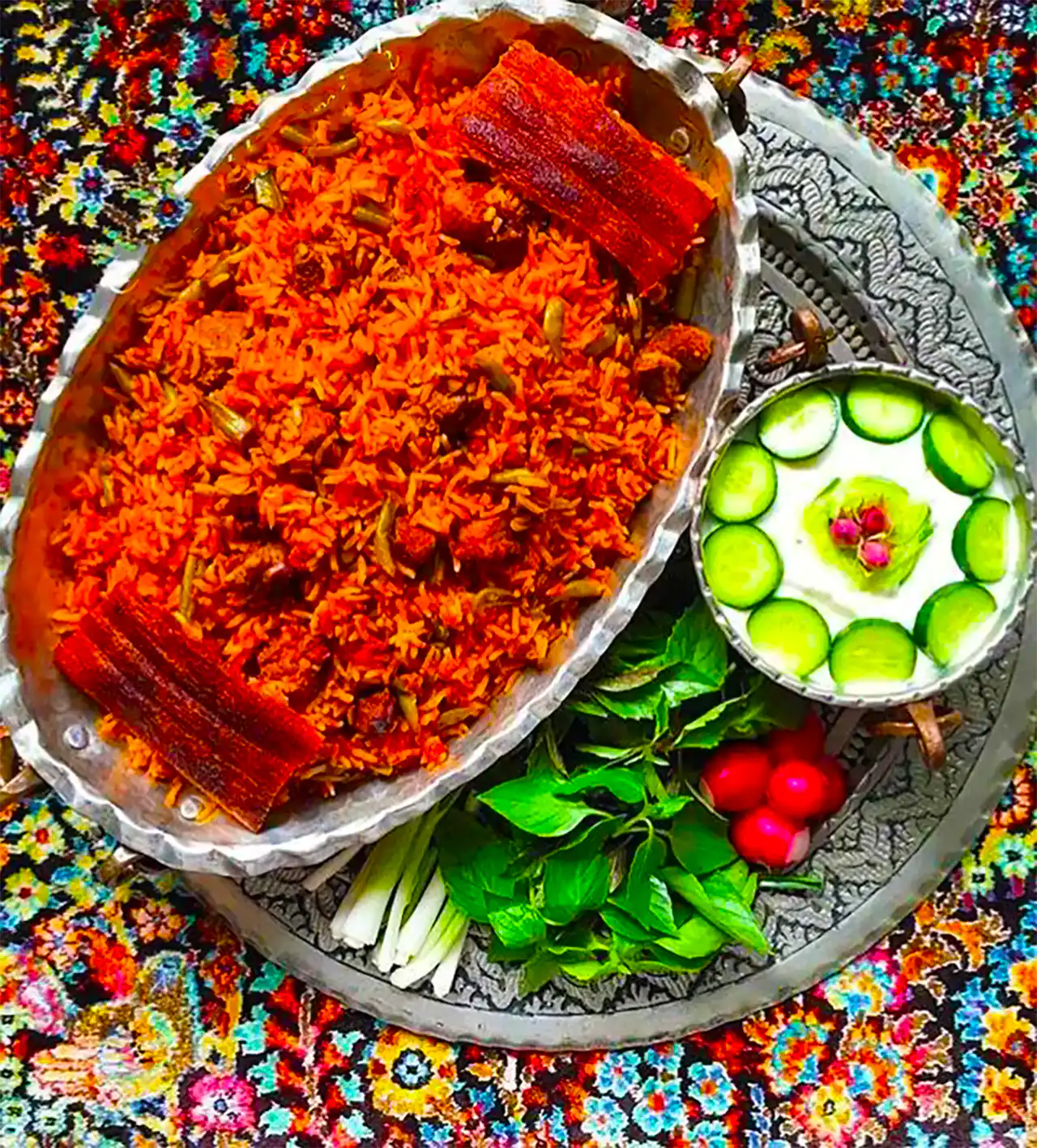 تزیین لوبیاپلو مجلسی