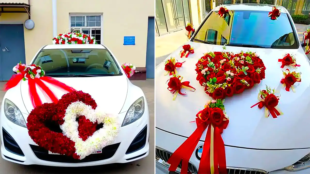 تزئین ماشین عروس