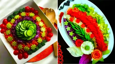 تزئین سالاد فصل