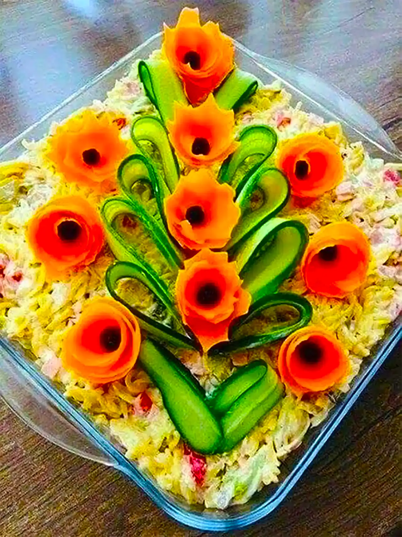 تزئین سالاد فصل