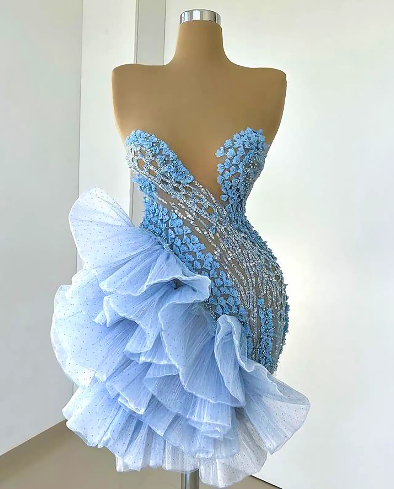 لباس مجلسی کوتاه عروسکی