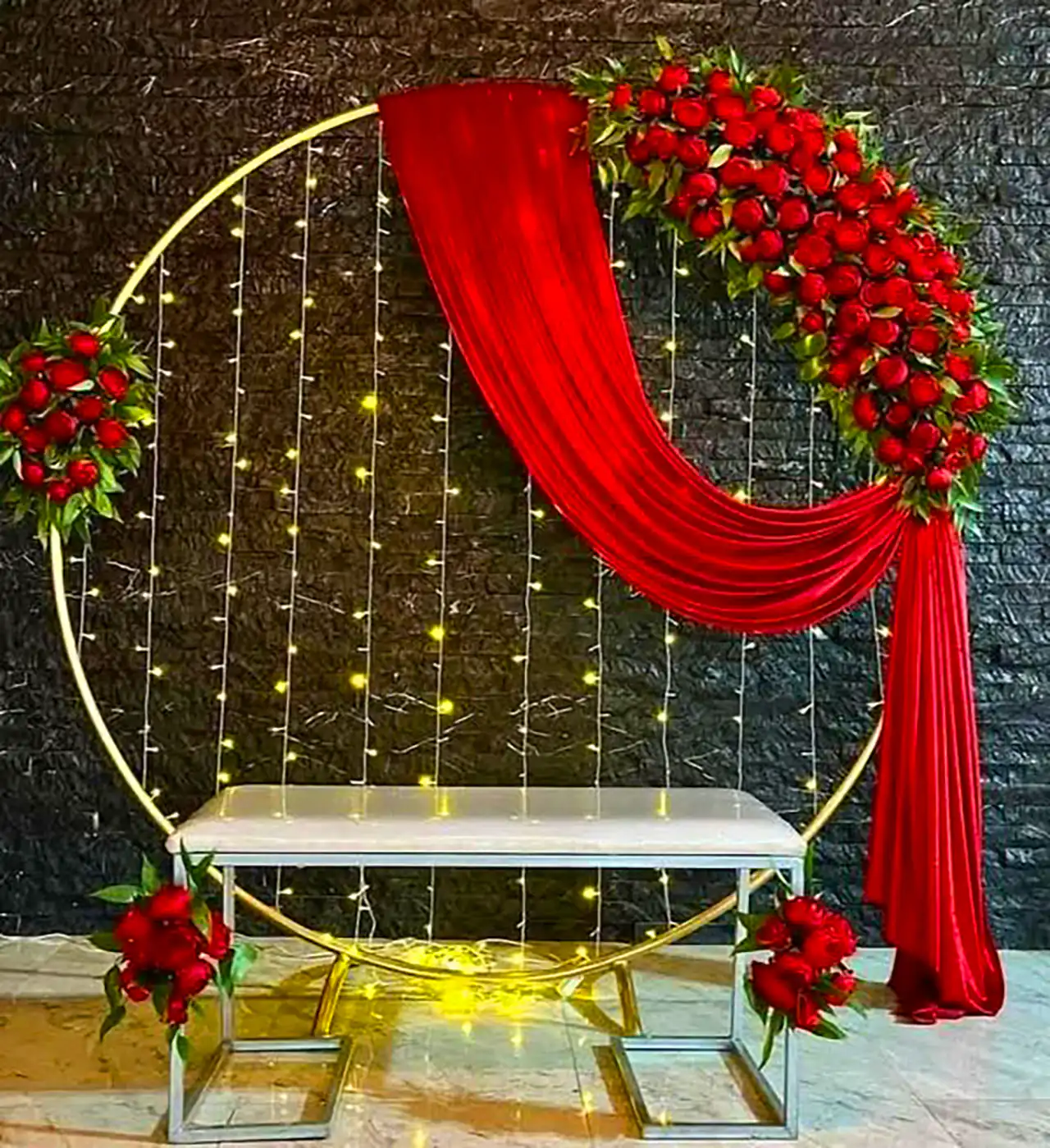 بک دراپ نامزدی قرمز