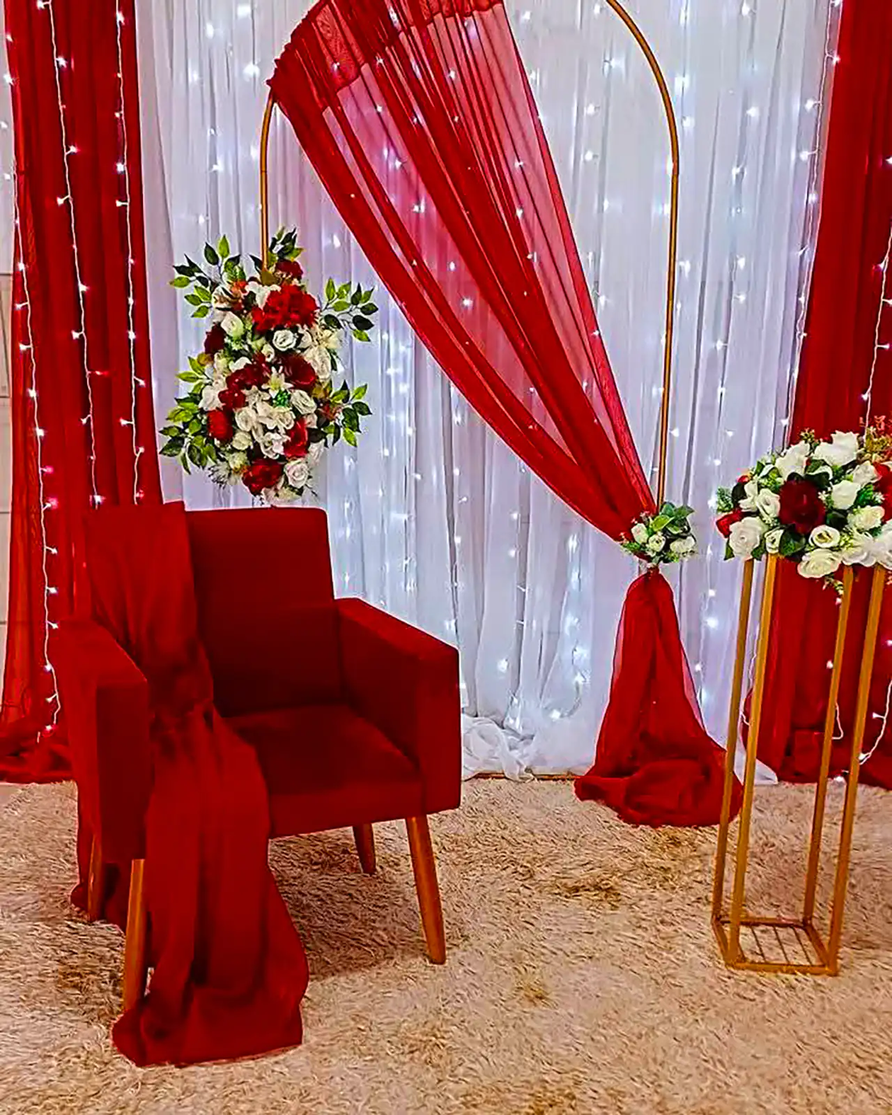 بک دراپ نامزدی قرمز