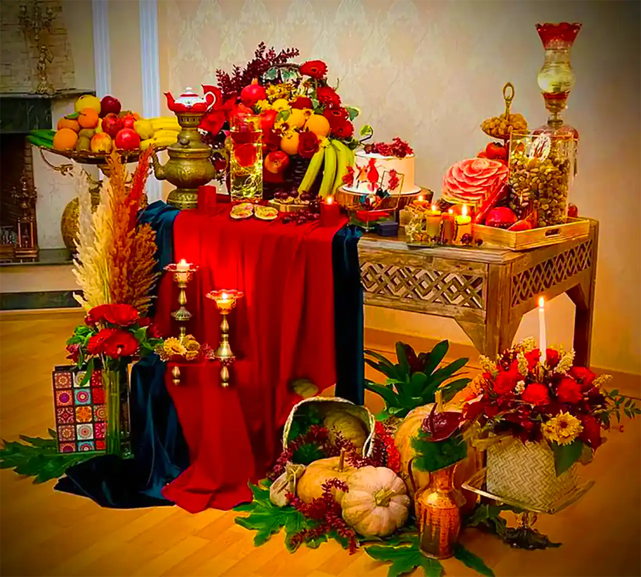 چیدن سنتی برای شب یلدا