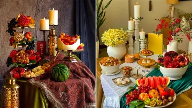 چیدمان میز یلدایی