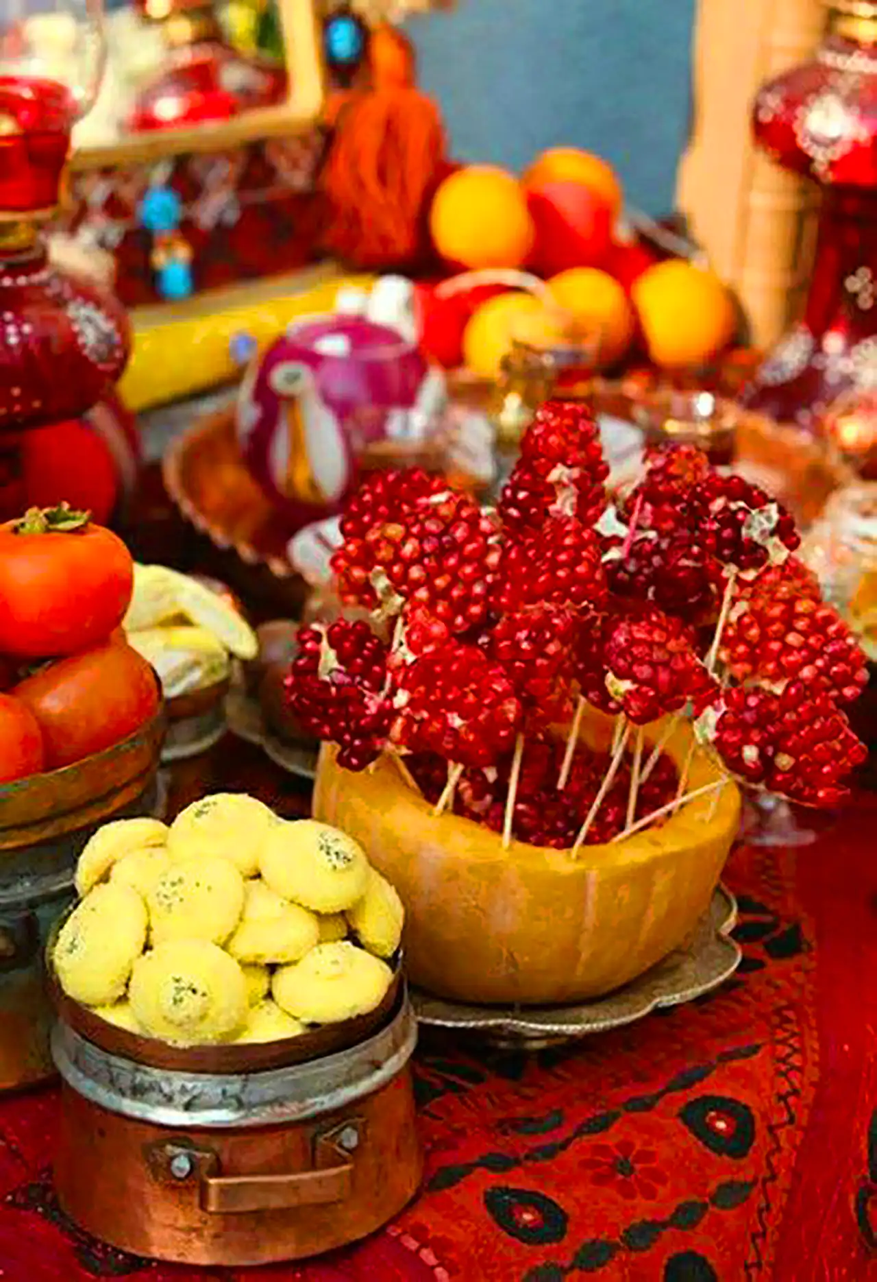 چیدمان میز یلدایی