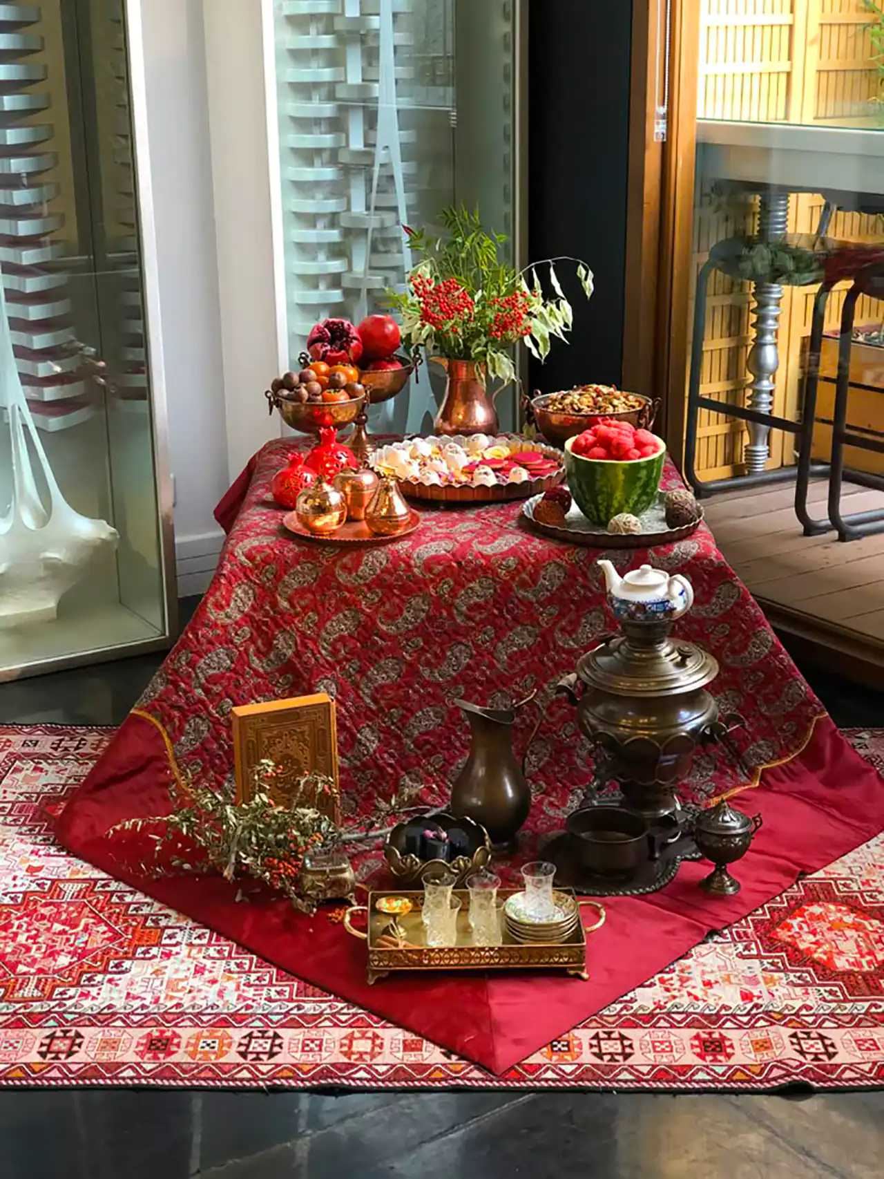 چیدمان میز یلدایی