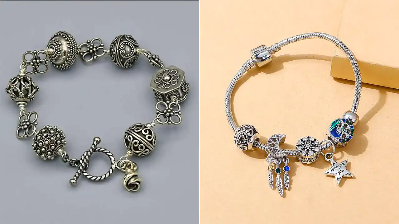 دستبند بنگل نقره ای خاص