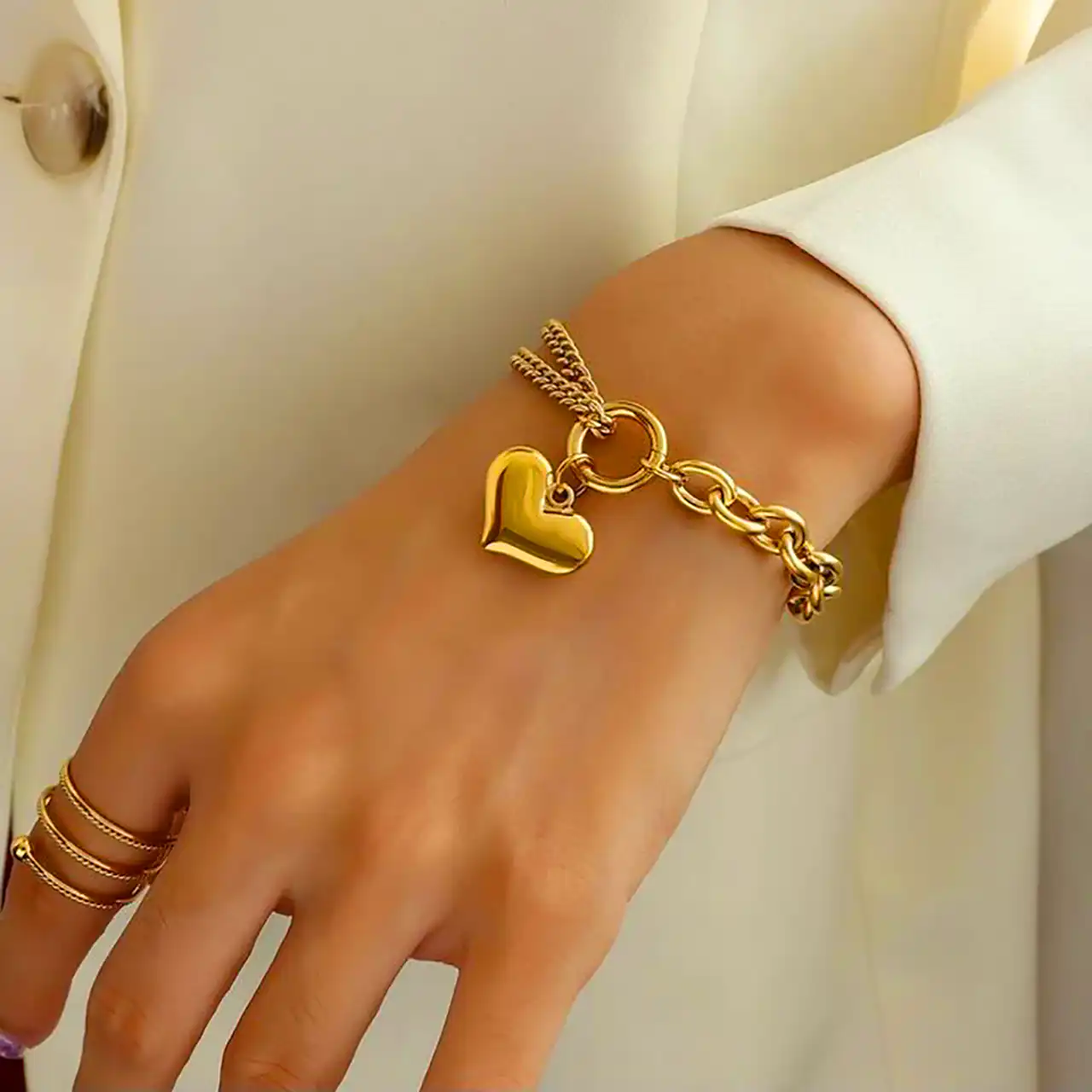 دستبند پینترستی طلا