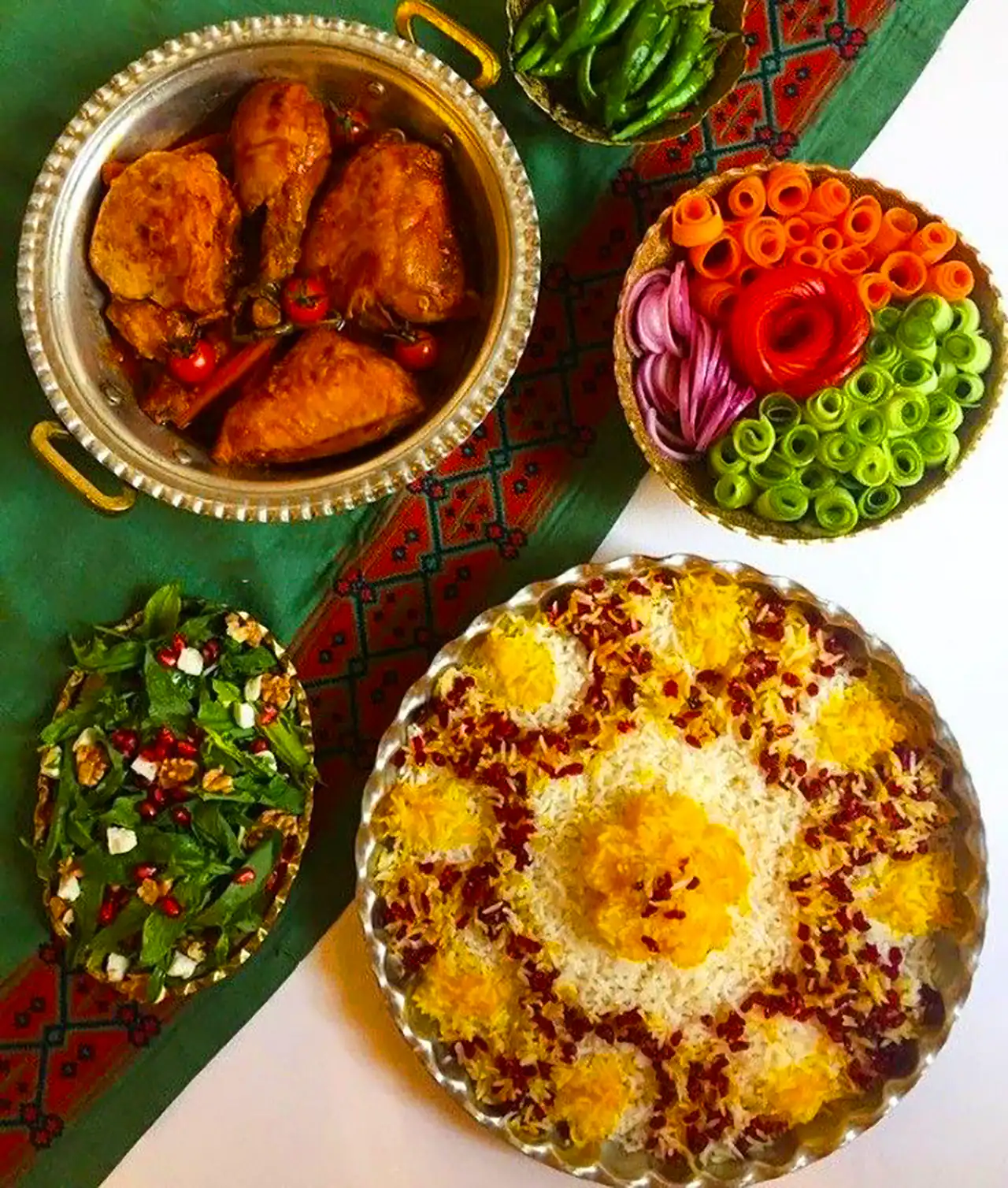 دیزاین برنج با زرشک