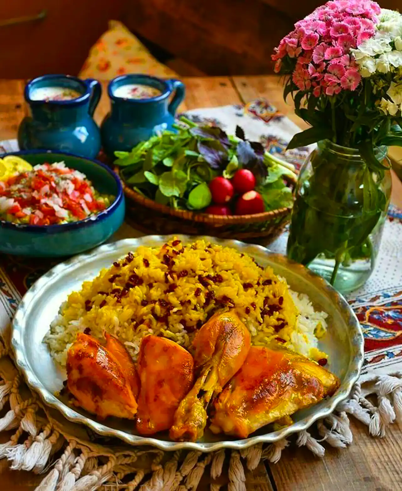 دیزاین برنج با زرشک