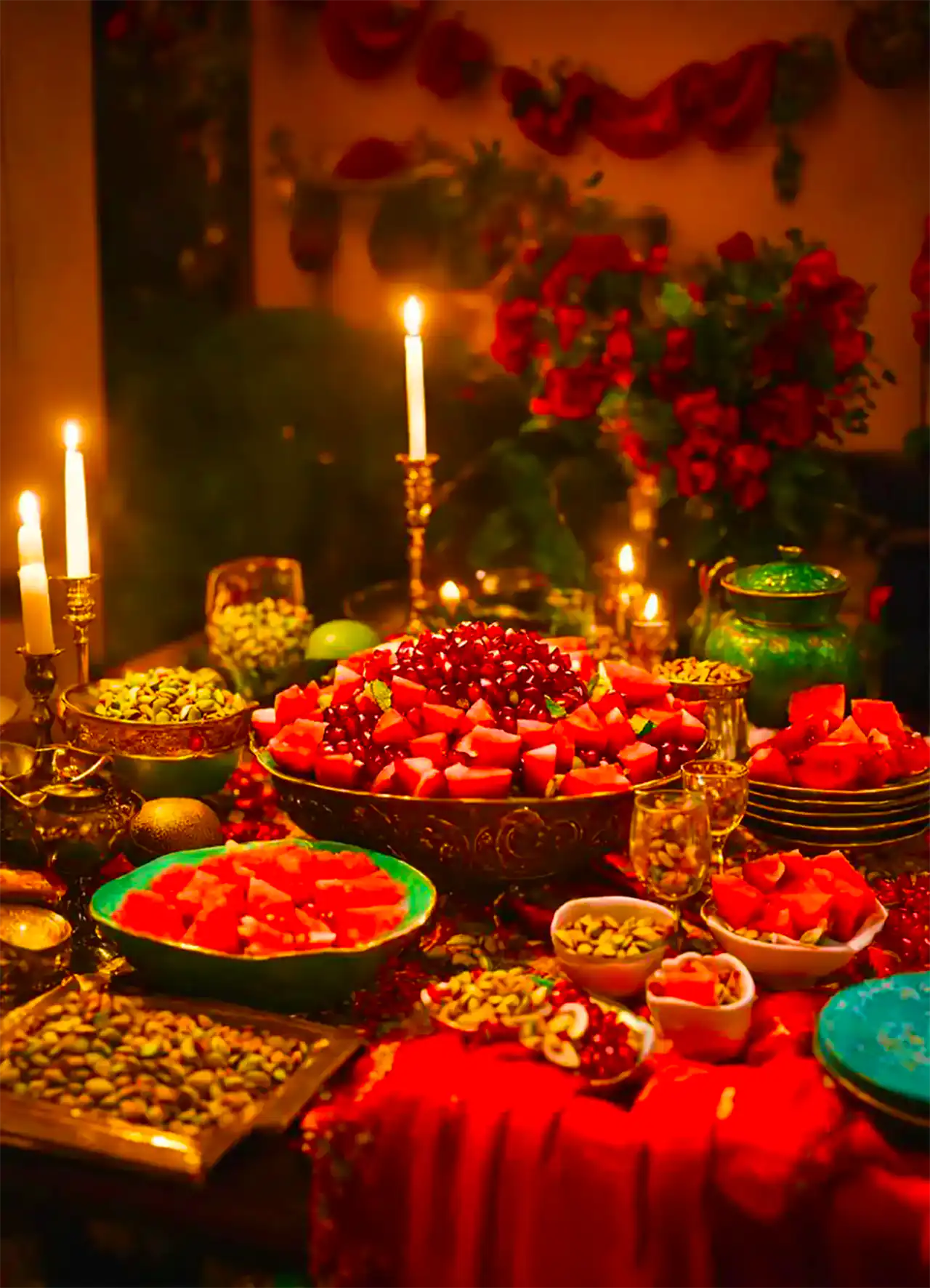 دیزاین میز برای شب یلدا