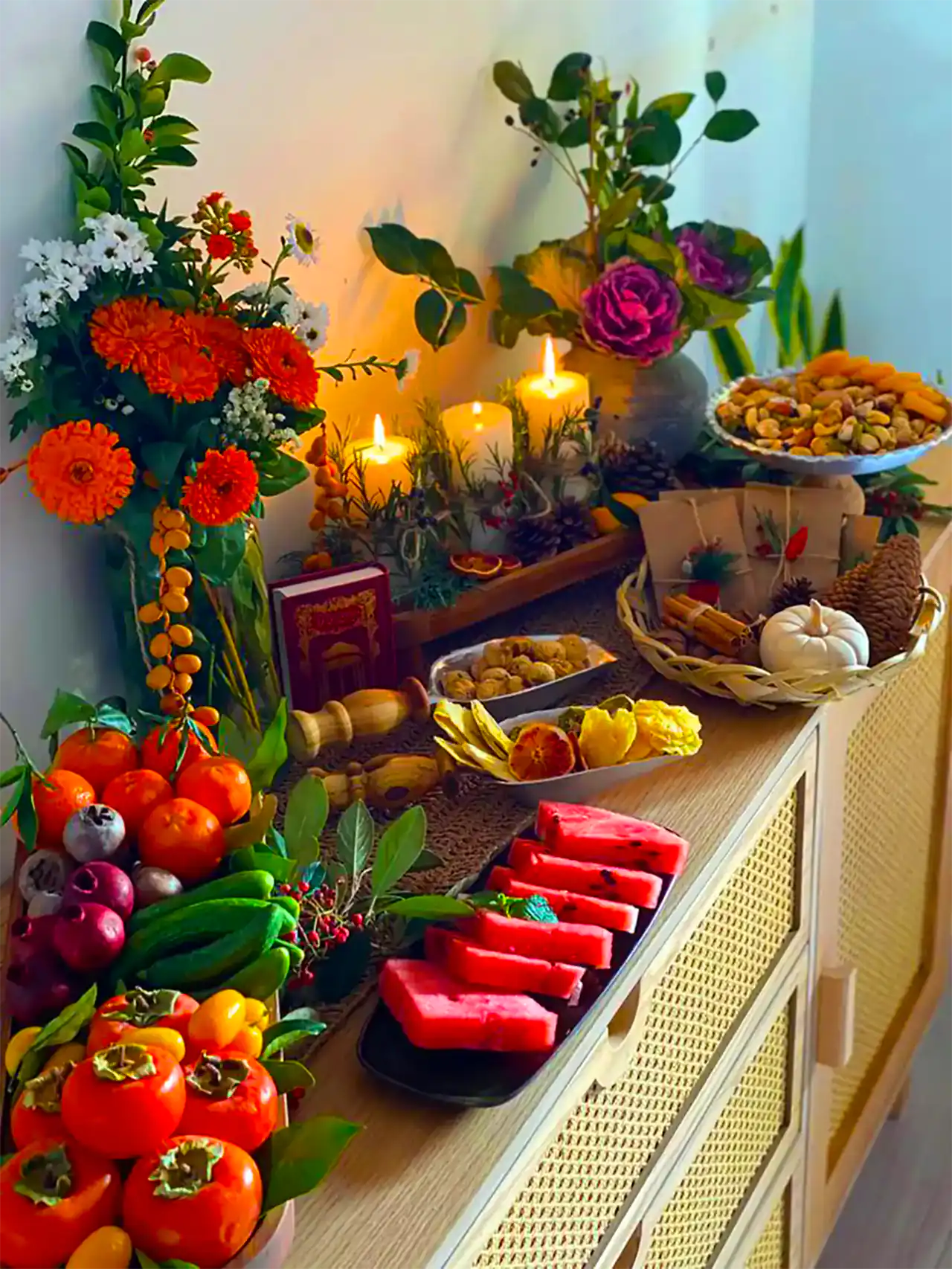 دیزاین میز برای شب یلدا