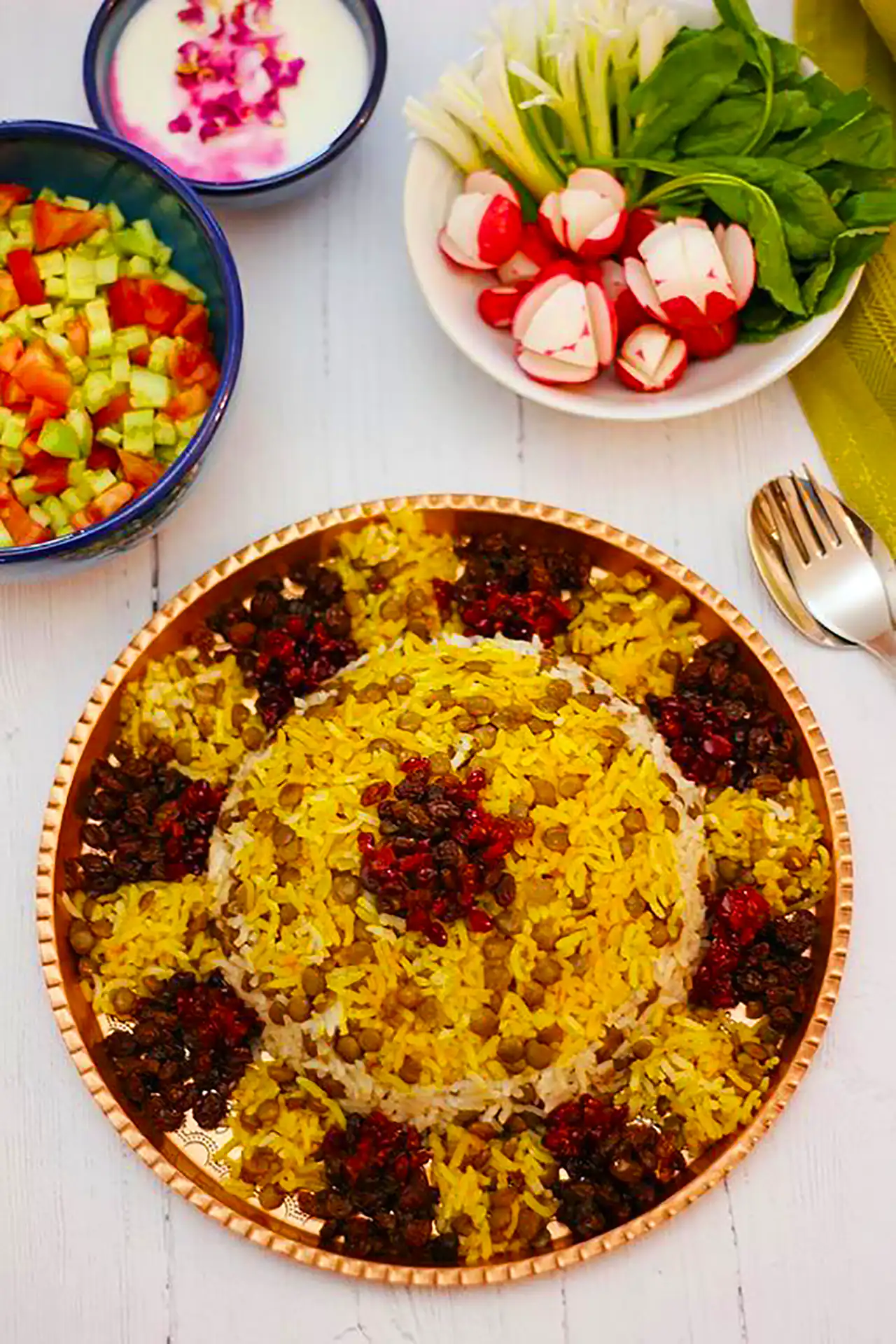 دیزاین پلو ایرانی با گوشت