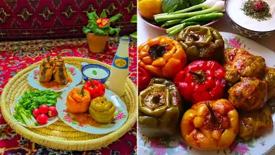 دلمه فلفل دلمه ای