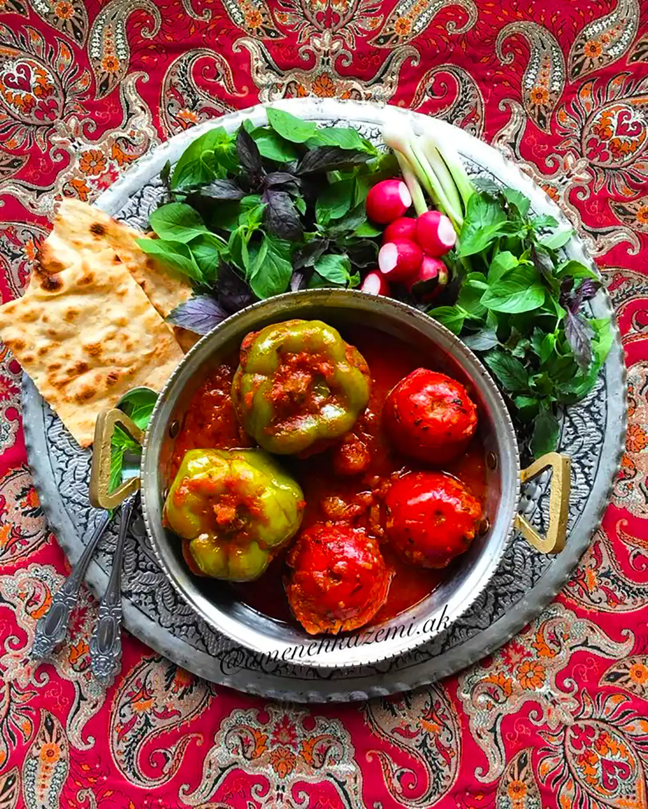 دلمه فلفل دلمه ای