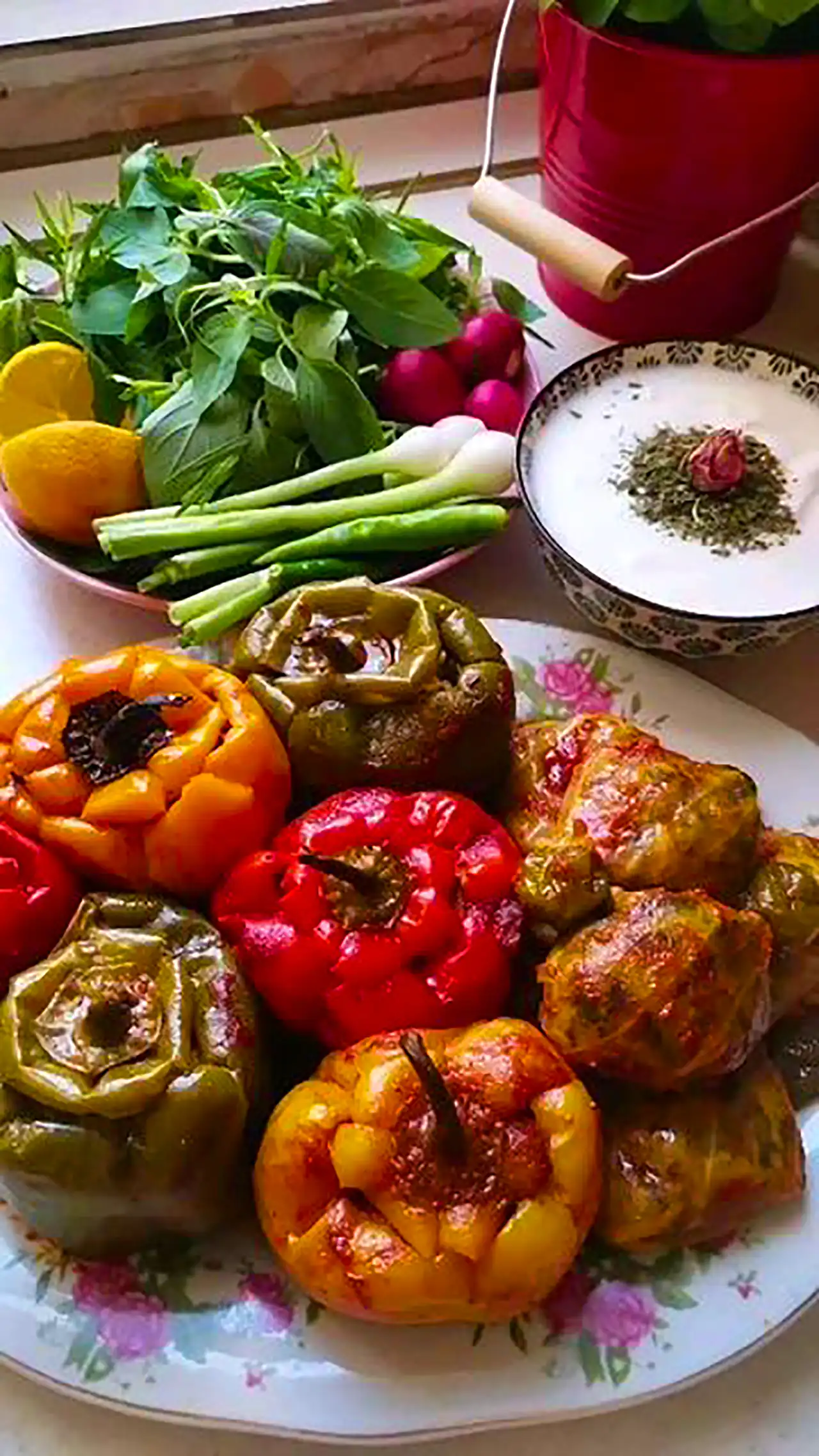 دلمه فلفل دلمه ای