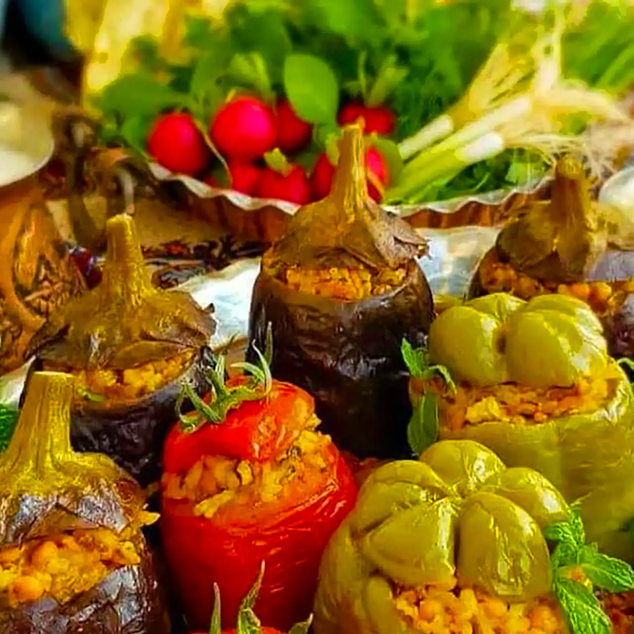 دلمه فلفل دلمه ای