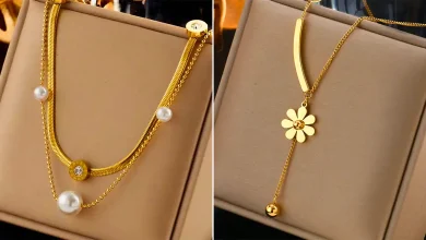 گردن آویز شیک طلا