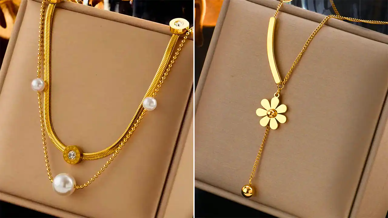 گردن آویز شیک طلا