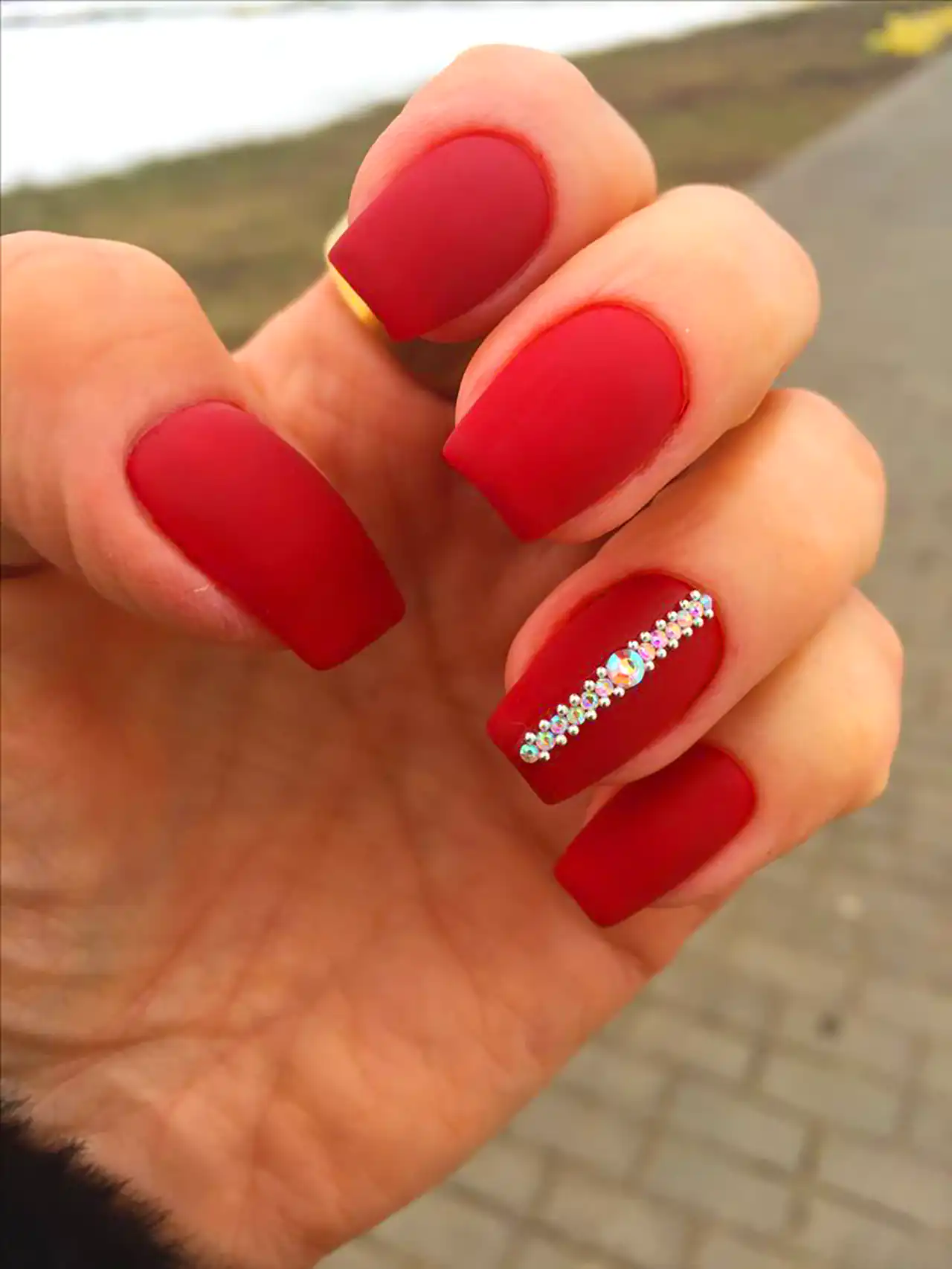 کاشت ناخن مات