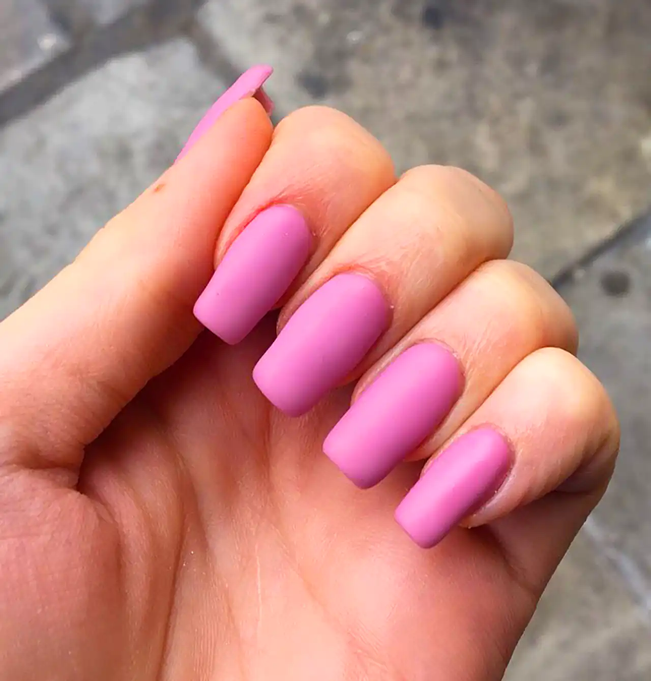 کاشت ناخن مات