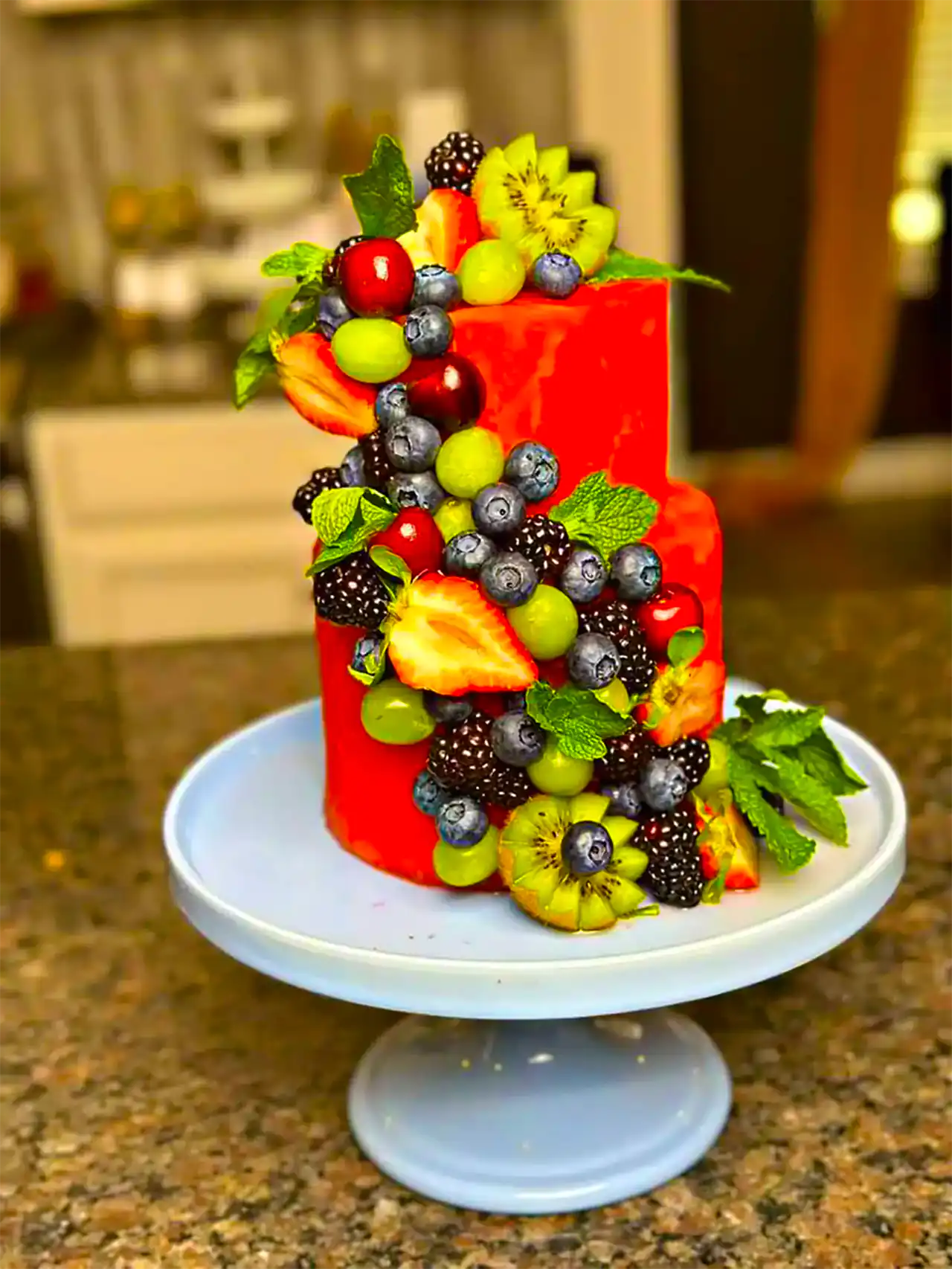 کیک با هندوانه برای یلدا