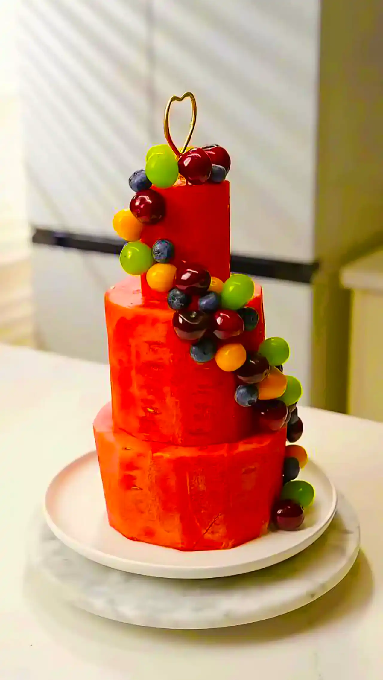 کیک با هندوانه برای یلدا