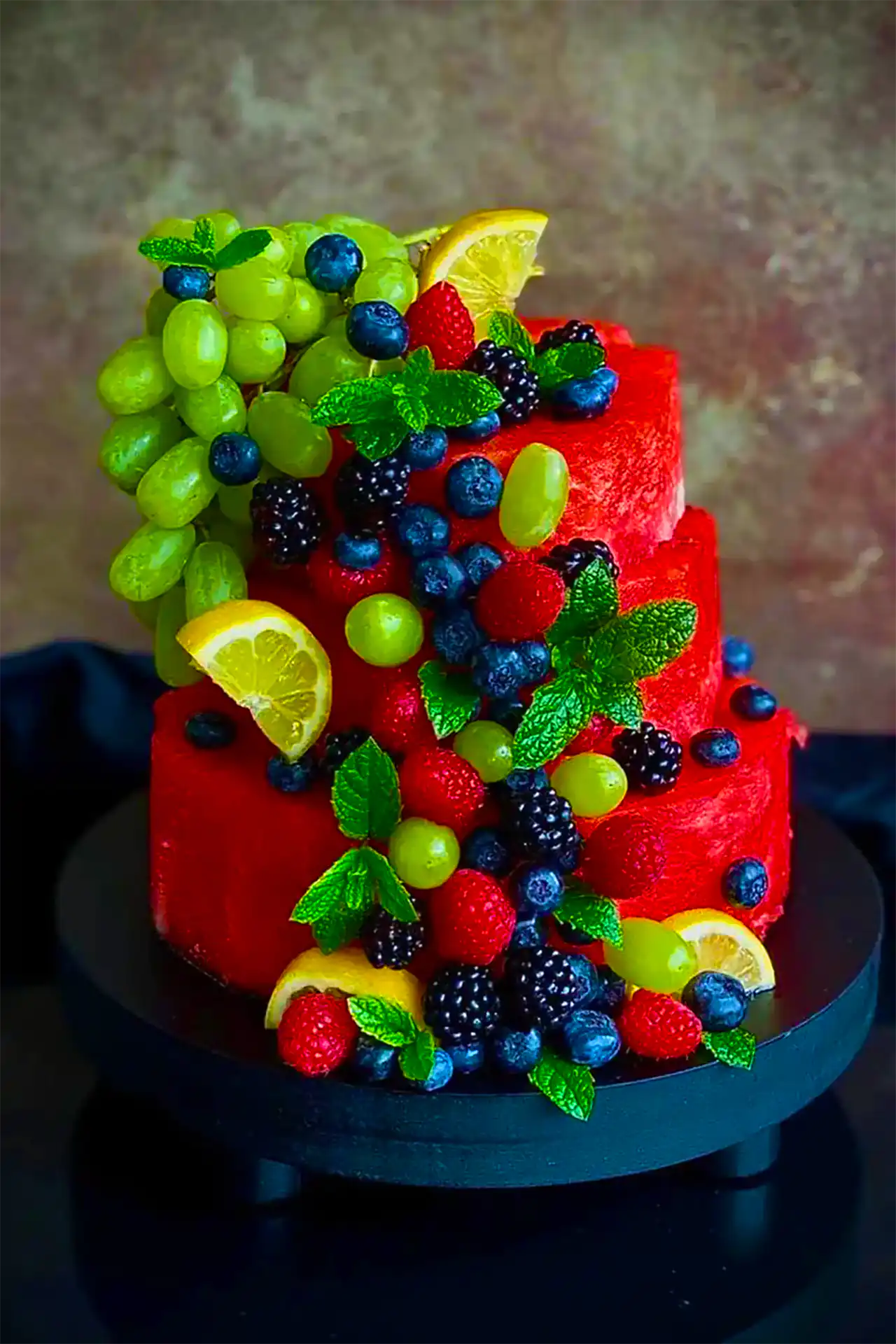 کیک با هندوانه برای یلدا