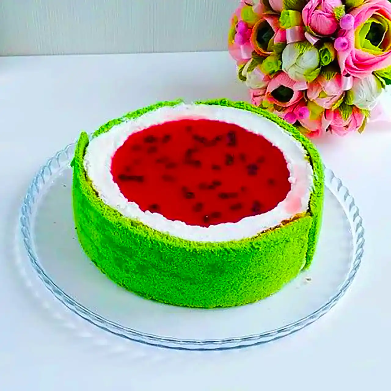 کیک هندوانه ای خونگی