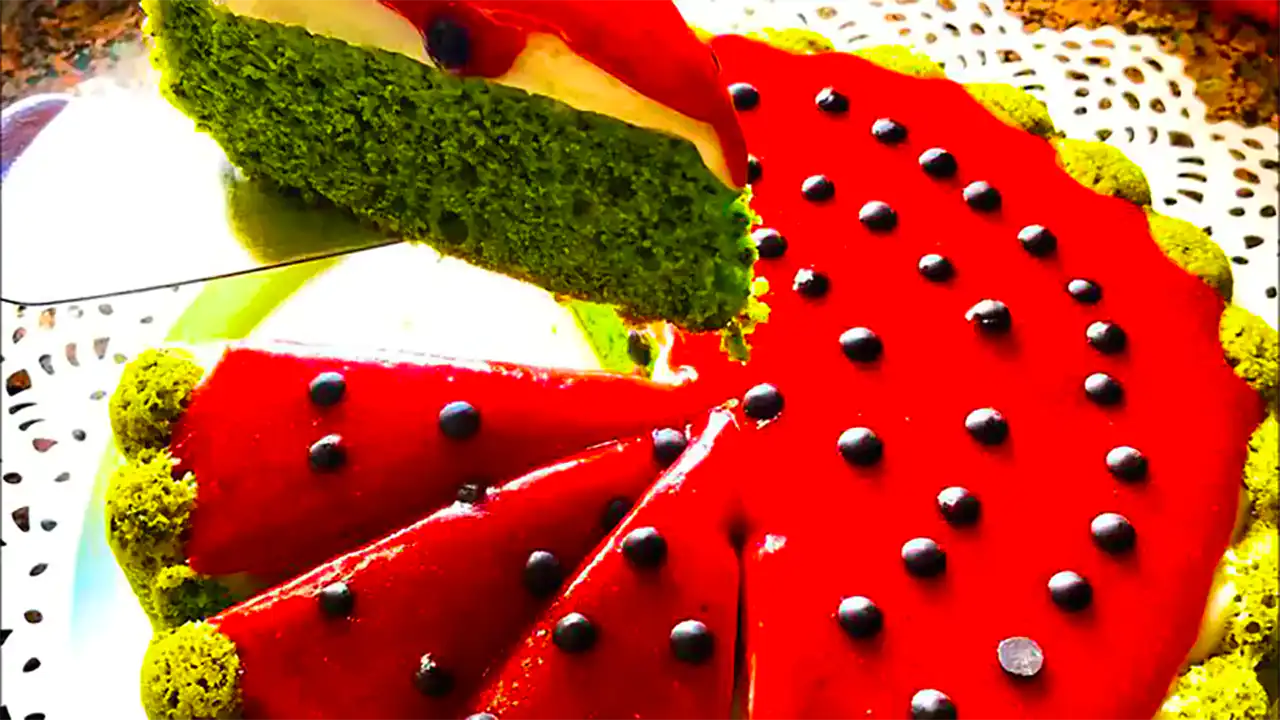 کیک هندوانه ای خونگی