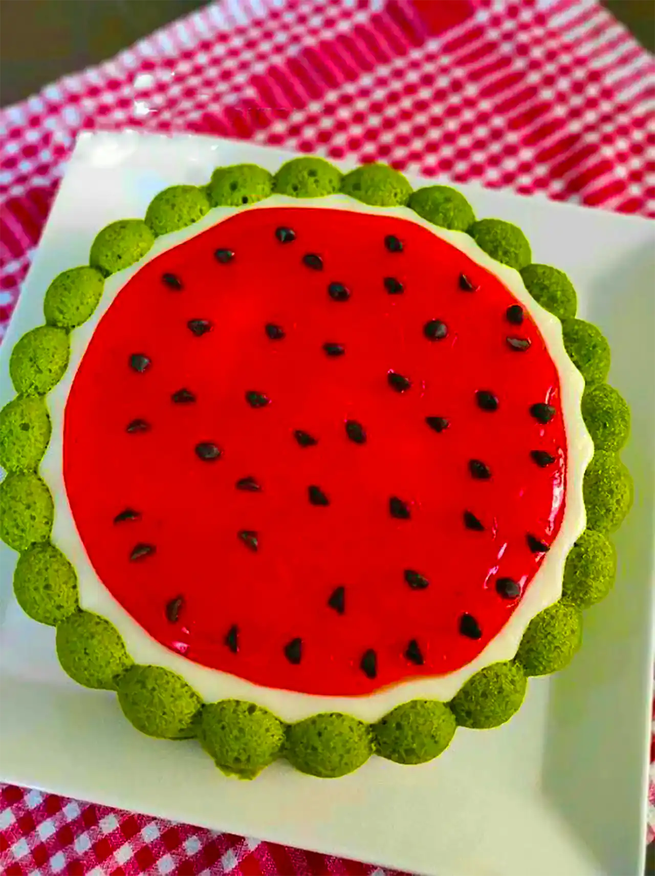 کیک هندوانه ای خونگی