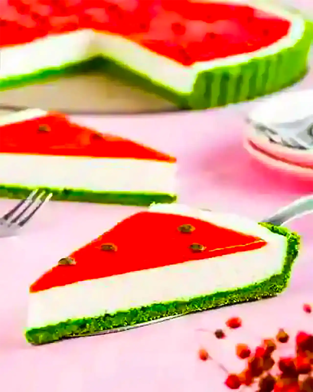 کیک هندوانه ای خونگی