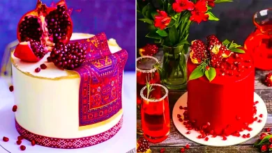 کیک استوانه ای برای یلدا