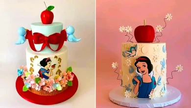 کیک تولد سفیدبرفی